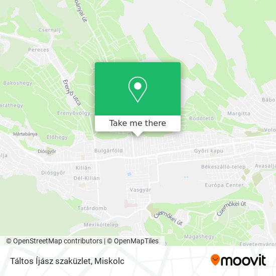 Táltos Íjász szaküzlet map
