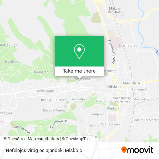 Nefelejcs virág és ajándék map