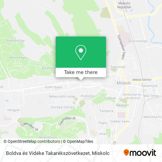 Boldva és Vidéke Takarékszövetkezet map