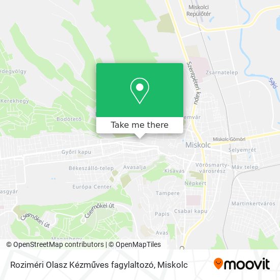 Roziméri Olasz Kézműves fagylaltozó map