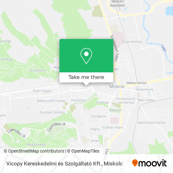 Vicopy Kereskedelmi és Szolgáltató Kft. map