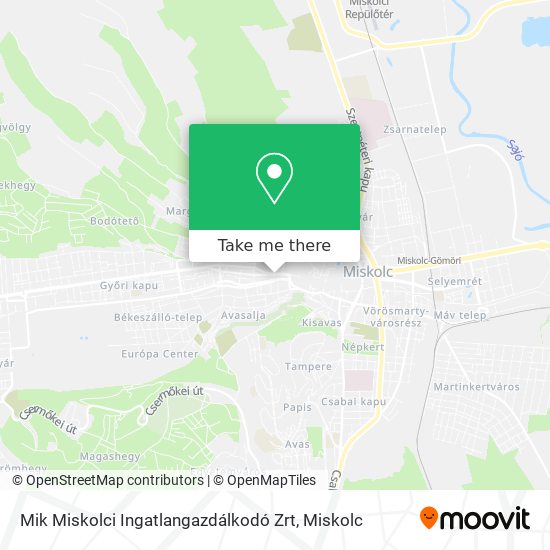 Mik Miskolci Ingatlangazdálkodó Zrt map