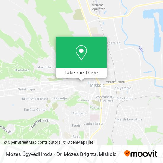 Mózes Ügyvédi iroda - Dr. Mózes Brigitta map