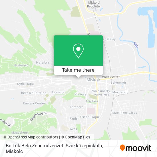 Bartók Béla Zeneművészeti Szakközépiskola map