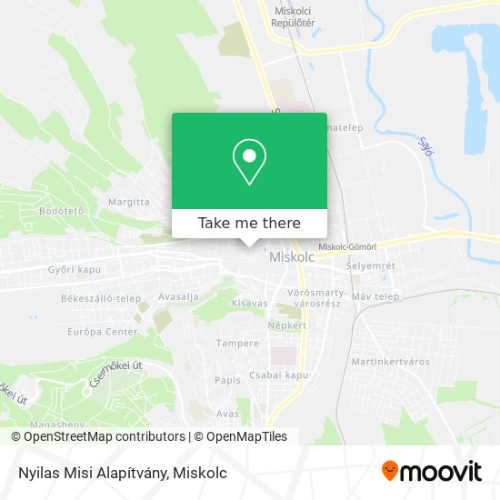 Nyilas Misi Alapítvány map