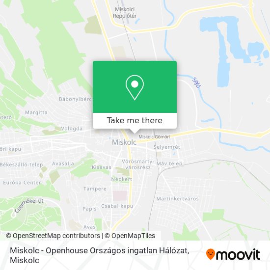 Miskolc - Openhouse Országos ingatlan Hálózat map