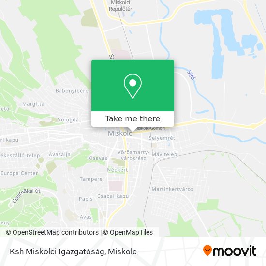 Ksh Miskolci Igazgatóság map