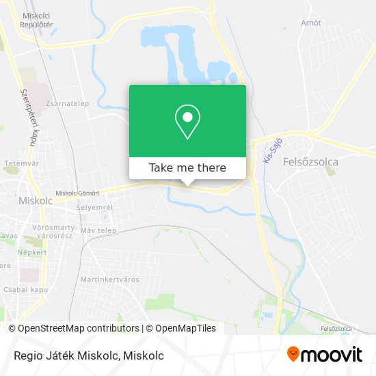 Regio Játék Miskolc map