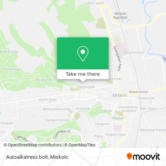 Autoalkatresz bolt map