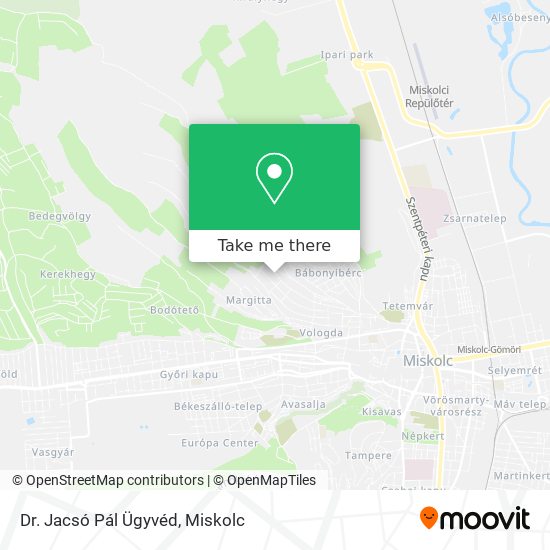 Dr. Jacsó Pál Ügyvéd map