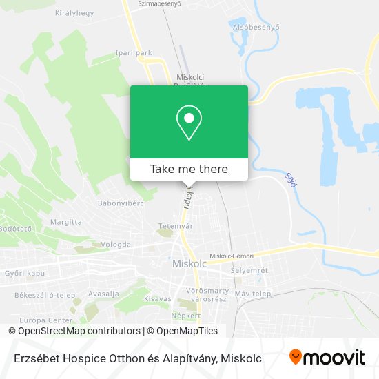 Erzsébet Hospice Otthon és Alapítvány map