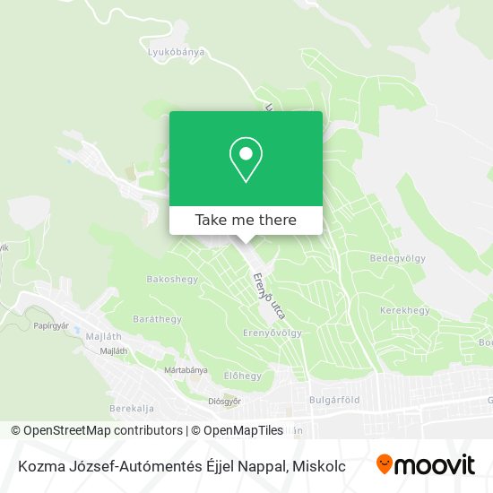 Kozma József-Autómentés Éjjel Nappal map