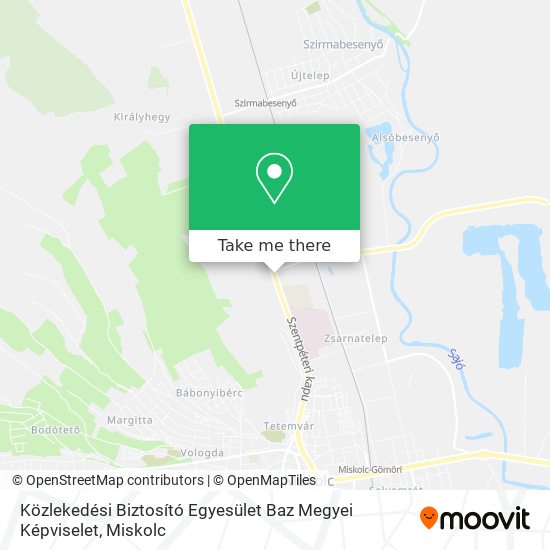 Közlekedési Biztosító Egyesület Baz Megyei Képviselet map