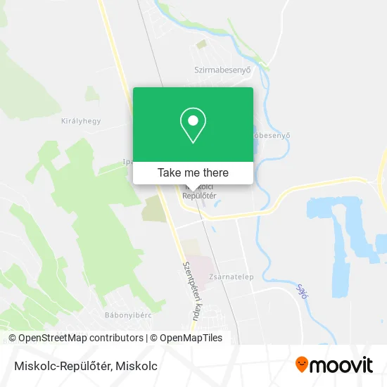 Miskolc-Repülőtér map