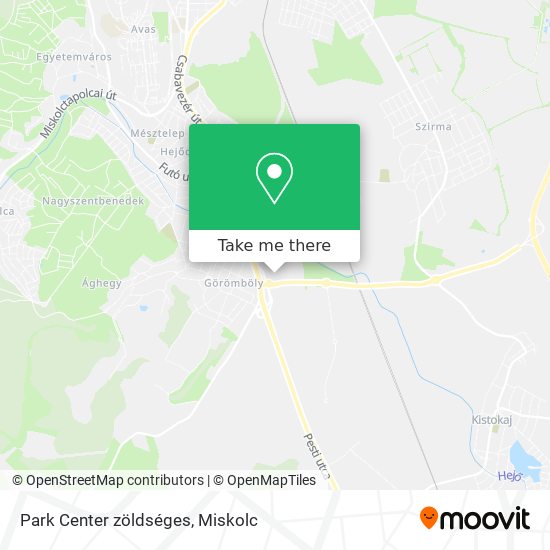 Park Center zöldséges map