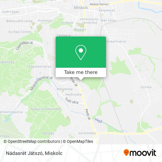 Nádasrét Játszó map