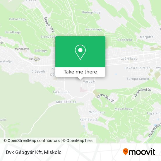 Dvk Gépgyár Kft map