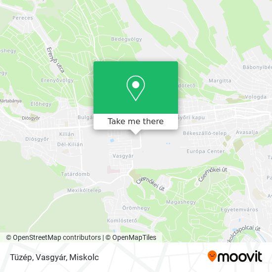 Tüzép, Vasgyár map