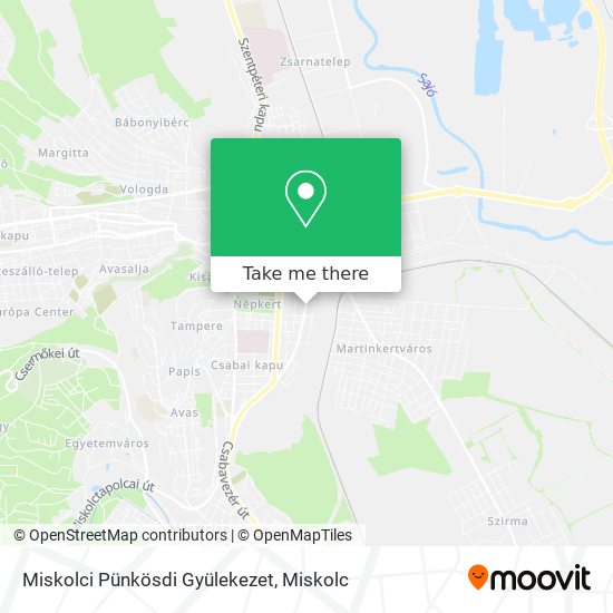 Miskolci Pünkösdi Gyülekezet map