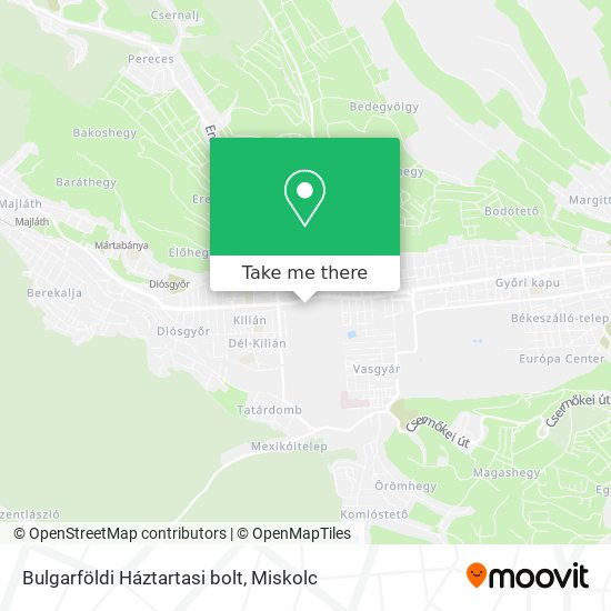 Bulgarföldi Háztartasi bolt map