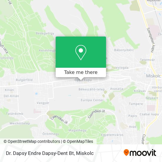 Dr. Dapsy Endre Dapsy-Dent Bt map