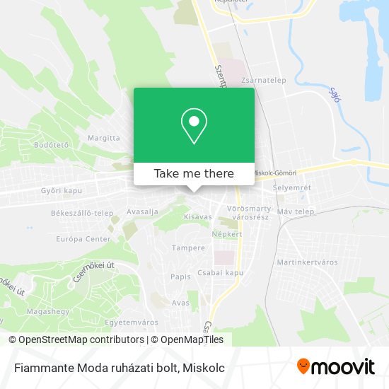 Fiammante Moda ruházati bolt map