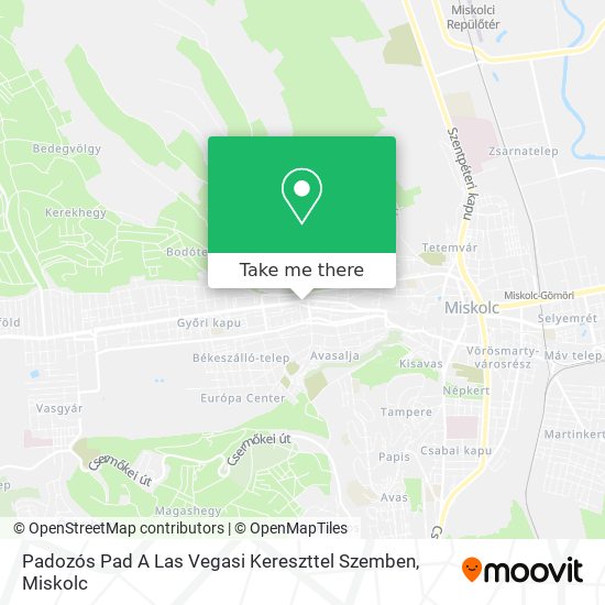 Padozós Pad A Las Vegasi Kereszttel Szemben map