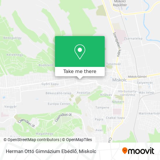 Herman Ottó Gimnázium Ebédlő map