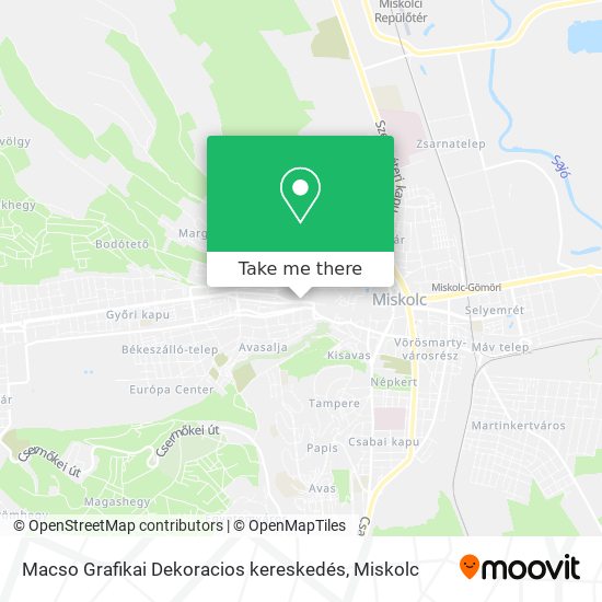 Macso Grafikai Dekoracios kereskedés map