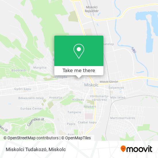 Miskolci Tudakozó map