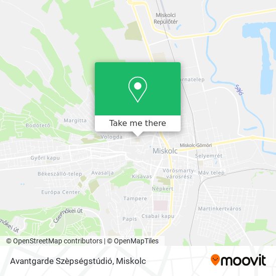 Avantgarde Szèpségstúdió map