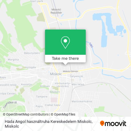 Háda Angol használtruha Kereskedelem Miskolc map