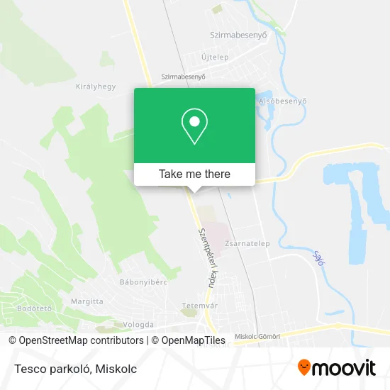 Tesco parkoló map