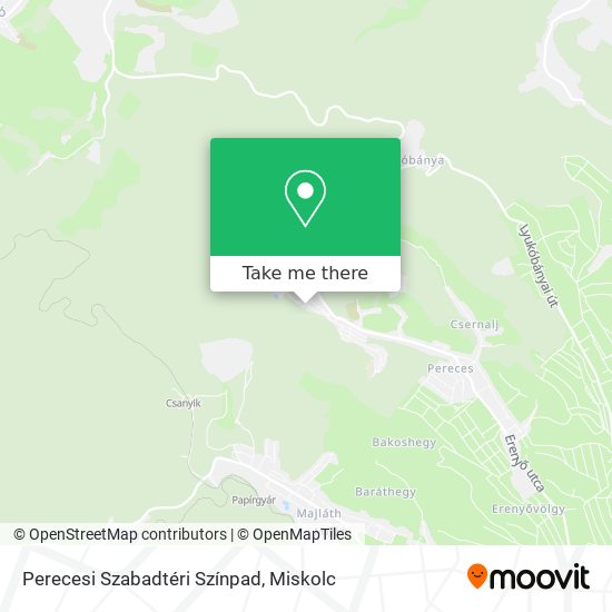 Perecesi Szabadtéri Színpad map