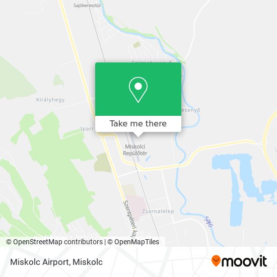 Miskolc Airport map