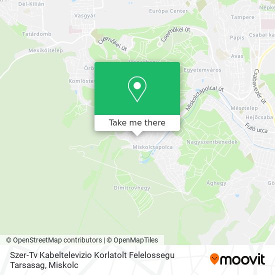 Szer-Tv Kabeltelevizio Korlatolt Felelossegu Tarsasag map