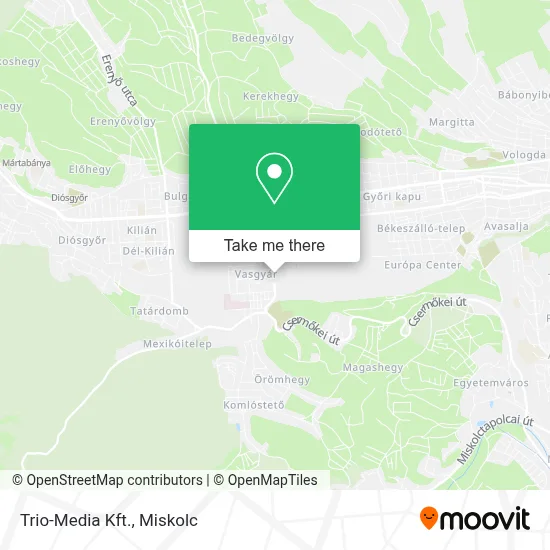 Trio-Media Kft. map
