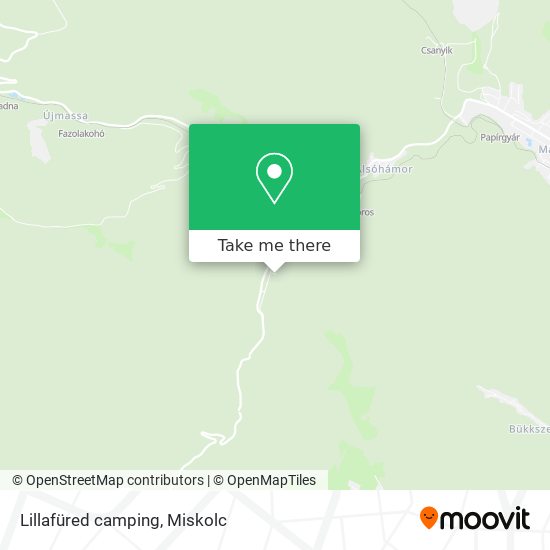 Lillafüred camping map