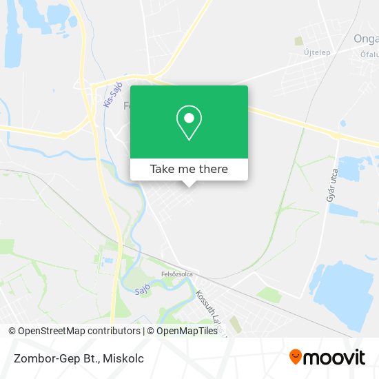 Zombor-Gep Bt. map