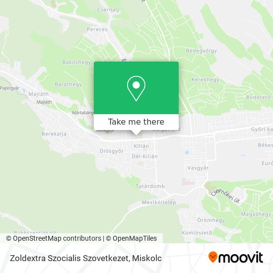 Zoldextra Szocialis Szovetkezet map