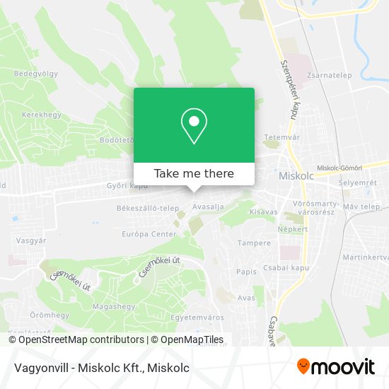 Vagyonvill - Miskolc Kft. map