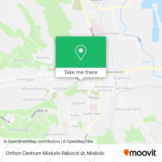 Otthon Centrum Miskolc-Rákóczi út map