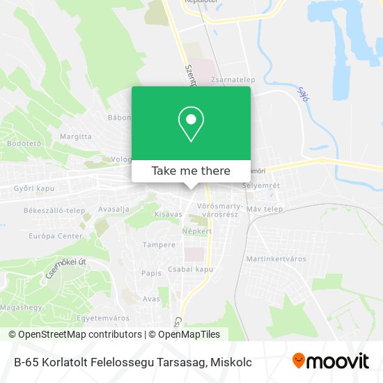 B-65 Korlatolt Felelossegu Tarsasag map
