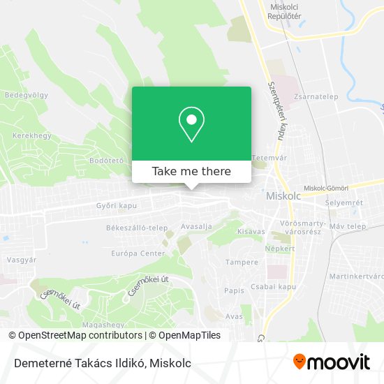 Demeterné Takács Ildikó map