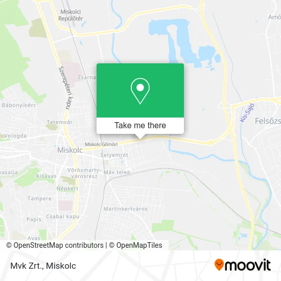 Mvk Zrt. map