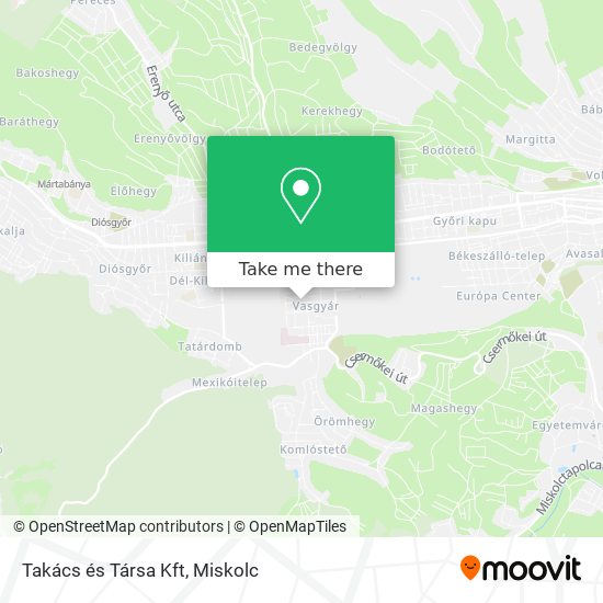 Takács és Társa Kft map