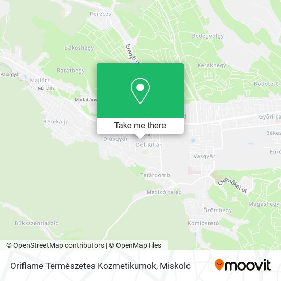 Oriflame Természetes Kozmetikumok map