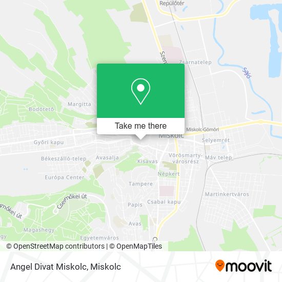 Angel Divat Miskolc map