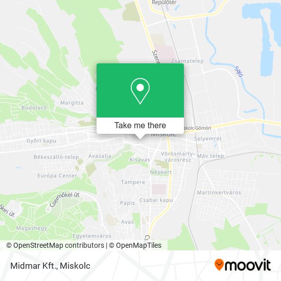 Midmar Kft. map