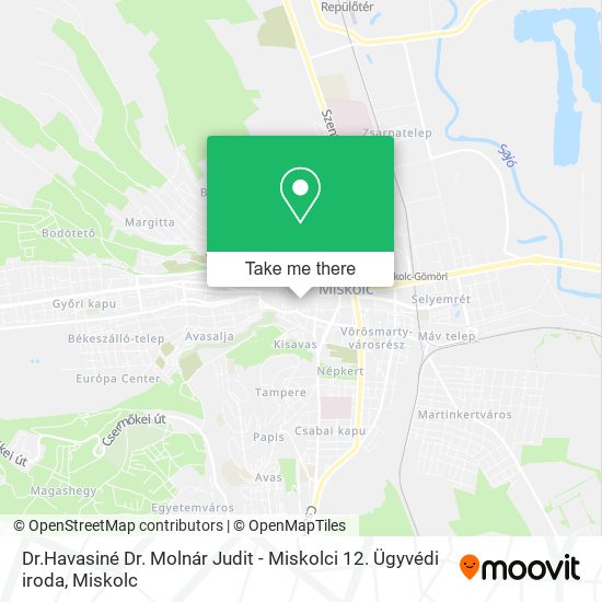 Dr.Havasiné Dr. Molnár Judit - Miskolci 12. Ügyvédi iroda map